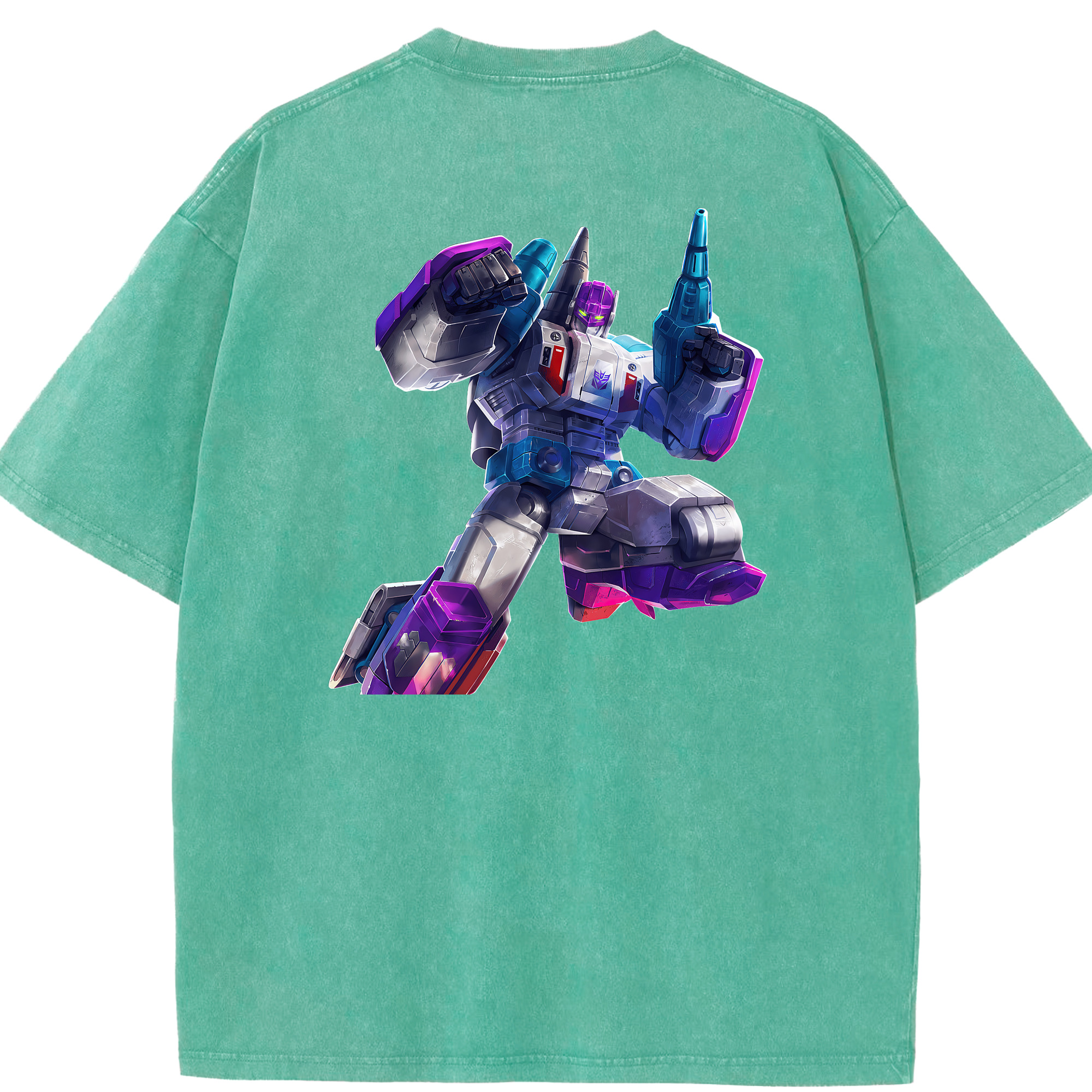 （画像用） Transformers トランスフォーマー 綿100% ヴィンテージ風 半袖Tシャツ（背面プリント）